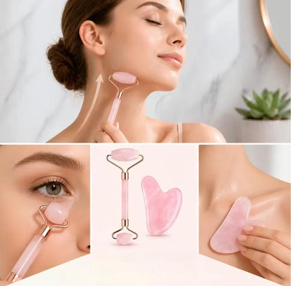 De Rose Quartz Facial Spa Set, 2-delige set