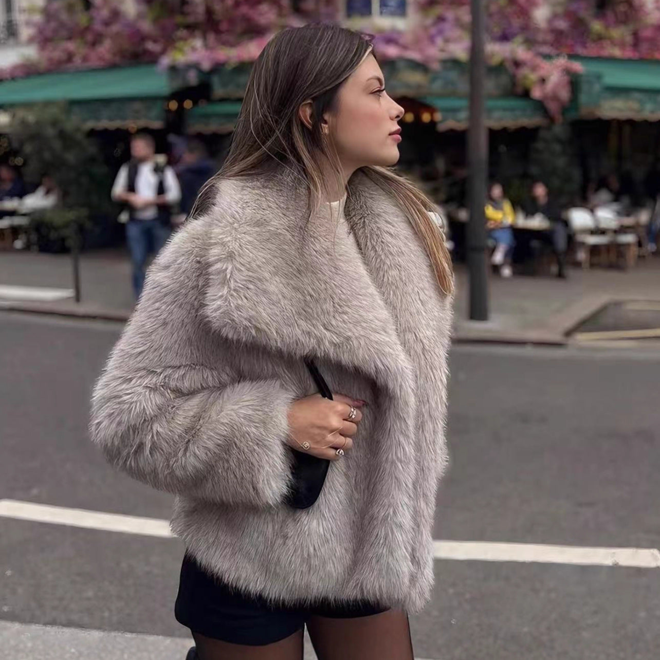 Venna Luxe Faux Fur Wintercoat