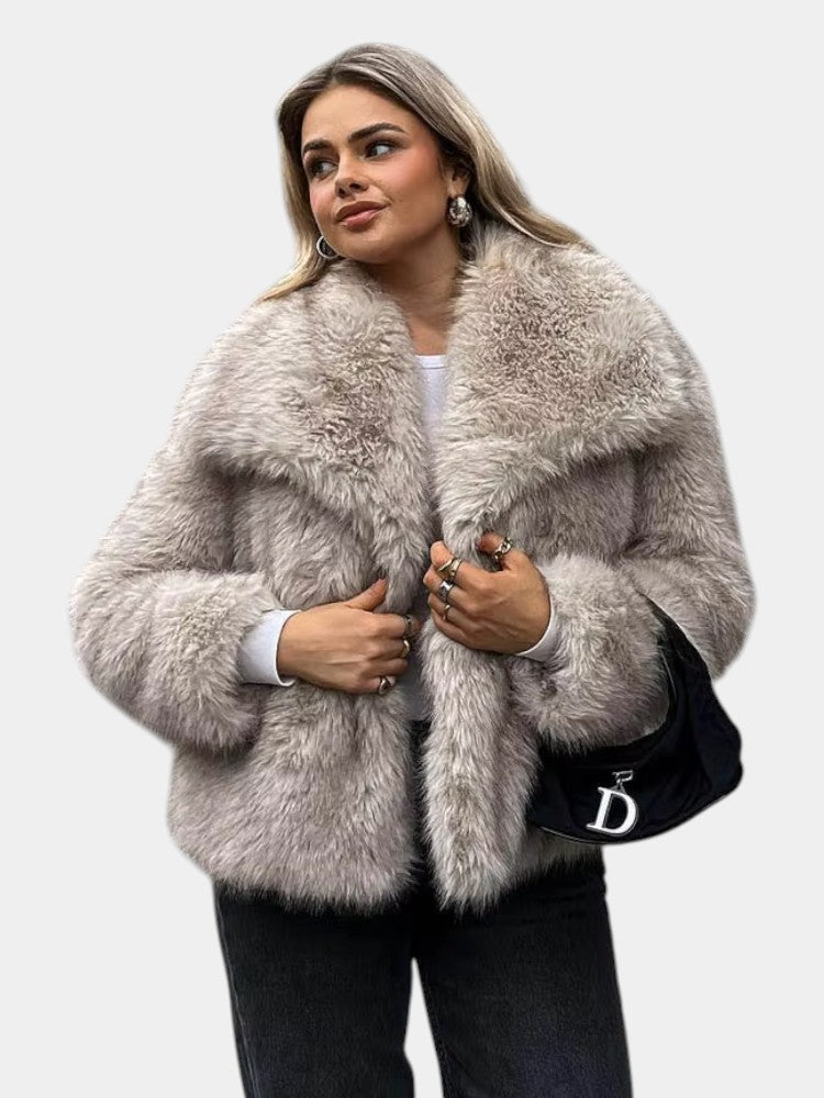 Venna Luxe Faux Fur Wintercoat